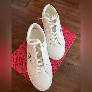 Tory burch white amalia sneakers size 7